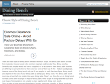 Tablet Screenshot of diningbench.org